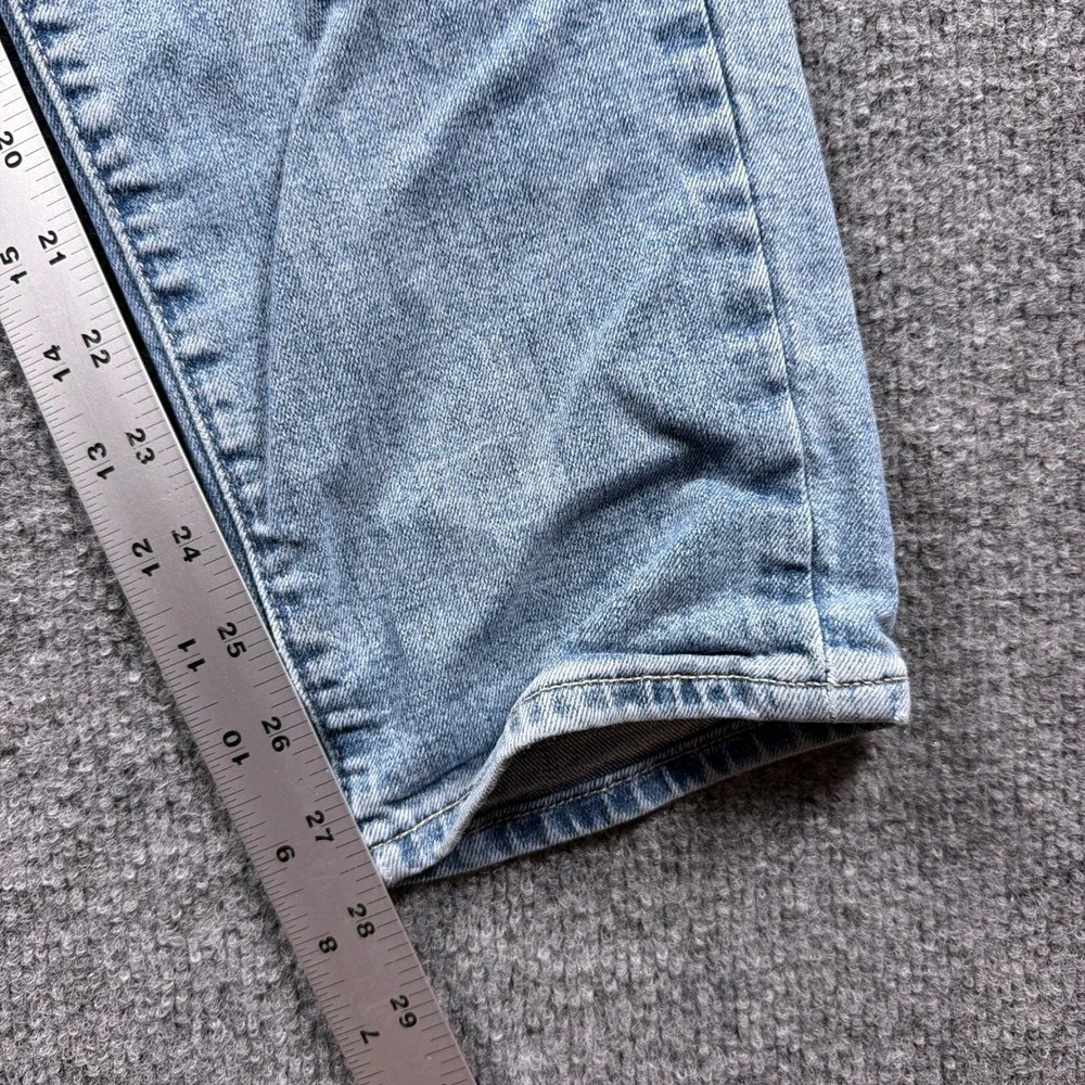 Abercrombie & Fitch Skinny Jeans Taper Mens 31x28 Light Blue Stretch Denim